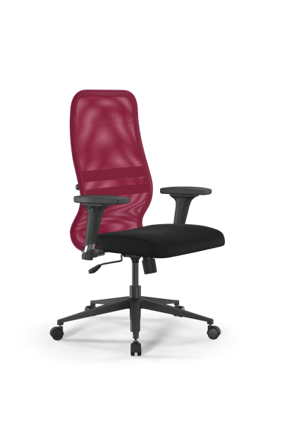 Кресло для руководителя Метта Sit 8 B2-8D - X1+UMF(X1) /Uh00/Wh00/D02P(M09.B11.G19.W02) (Красный | Черный)