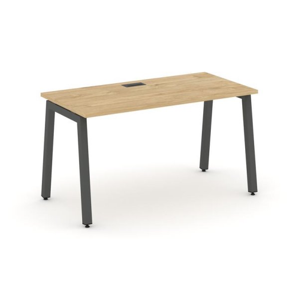 Стол письменный SN-5A.SP-012 (1180х700х750) (Тиквуд Светлый/Металл Антрацит)