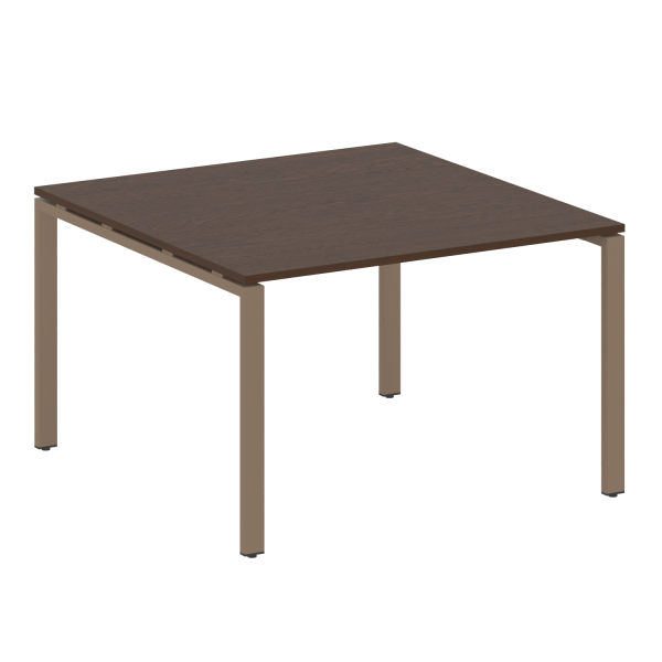 Переговорный стол 1 столешница Metal System Style БП.ПРГ-1.2 1200x1235x750 (Венге Цаво/Мокко металл)