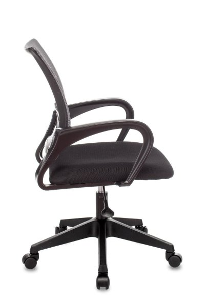 Кресло офисное TopChairs ST-Basic сетка/ткань темно-серый (Компьютерное кресло ST-Basic темно-серый)