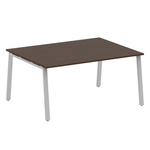 Стол для переговоров (1 столешница) на А-образном м/к Metal System Style БА.ПРГ-1.4 1600x1235x750 (Венге Цаво/Серый металл)