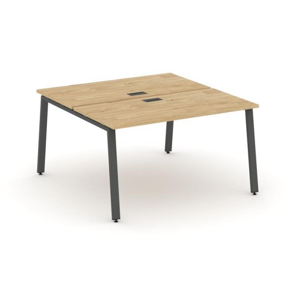 Рабочая станция 2-х сторонняя SN-6A.DRS-012 (1180х1432х750) (Тиквуд Светлый/Металл Антрацит)