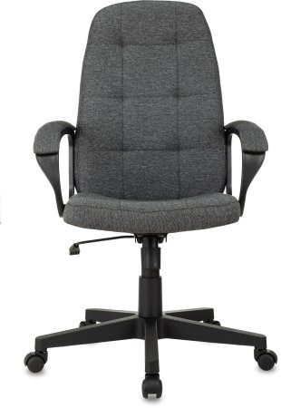 Кресло руководителя CH 002 Fabric серый 3C1 крестов. пластик (Серый)