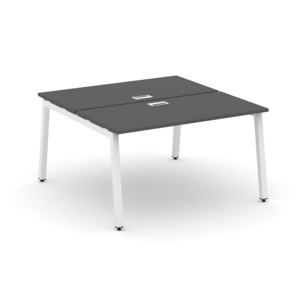 Рабочая станция 2-х сторонняя SN-5A.DRS-022 (1180х1632х750) (Антрацит/Металл Белый)