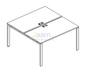 Мебель для персонала Рабочая станция на металлокаркасе UNO Б1 173 БП