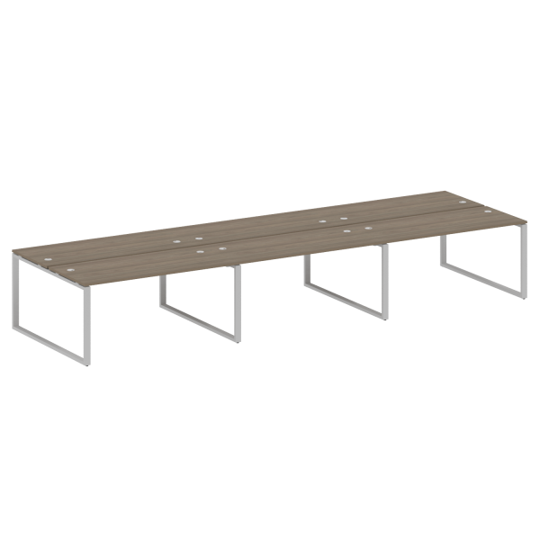 Рабочая станция Metal System Style БО.СМ-6.4 4800x1475x750 (Вяз/Серый металл)